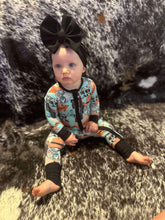 Load image into Gallery viewer, Cow Print is the New Black Bamboo Sleeper (FINAL SALE)