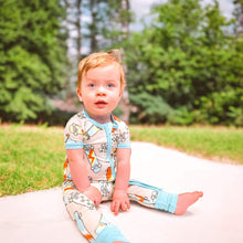 Load image into Gallery viewer, Skater Boy Bamboo Short Sleeve Sleeper (FINAL SALE)