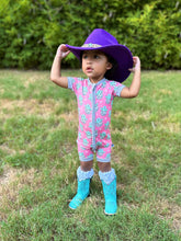 Load image into Gallery viewer, Disco Cowgirl Bamboo Shortie Romper (FINAL SALE)
