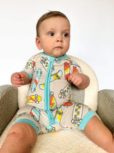Load image into Gallery viewer, Skater Boy Bamboo Shortie Romper (FINAL SALE)