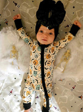 Load image into Gallery viewer, Bat To The Bone Bamboo Sleeper (FINAL SALE) SIZES NB, 3/6M, 6/12M