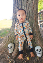 Load image into Gallery viewer, Bat To The Bone Bamboo Sleeper (FINAL SALE) SIZES NB, 3/6M, 6/12M