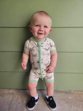 Load image into Gallery viewer, Airplane Bamboo Shortie Romper (FINAL SALE)