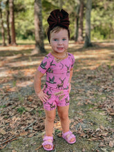 Load image into Gallery viewer, Pink Hunting Bamboo Short Set