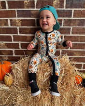 Load image into Gallery viewer, Bat To The Bone Bamboo Sleeper (FINAL SALE) SIZES NB, 3/6M, 6/12M