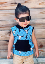 Load image into Gallery viewer, Checkered Steerhead Bubble Romper/Top (FINAL SALE)