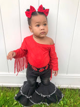 Load image into Gallery viewer, Rodeo Queen denim bells (5 options)