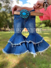 Load image into Gallery viewer, Rodeo Queen denim bells (5 options)