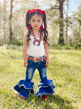 Load image into Gallery viewer, Rodeo Queen denim bells (5 options)