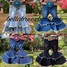 Load image into Gallery viewer, Rodeo Queen denim bells (5 options)