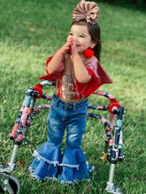 Load image into Gallery viewer, Rodeo Queen denim bells (5 options)