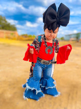 Load image into Gallery viewer, Rodeo Queen denim bells (5 options)