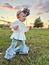 Load image into Gallery viewer, Rodeo Queen denim bells (5 options)