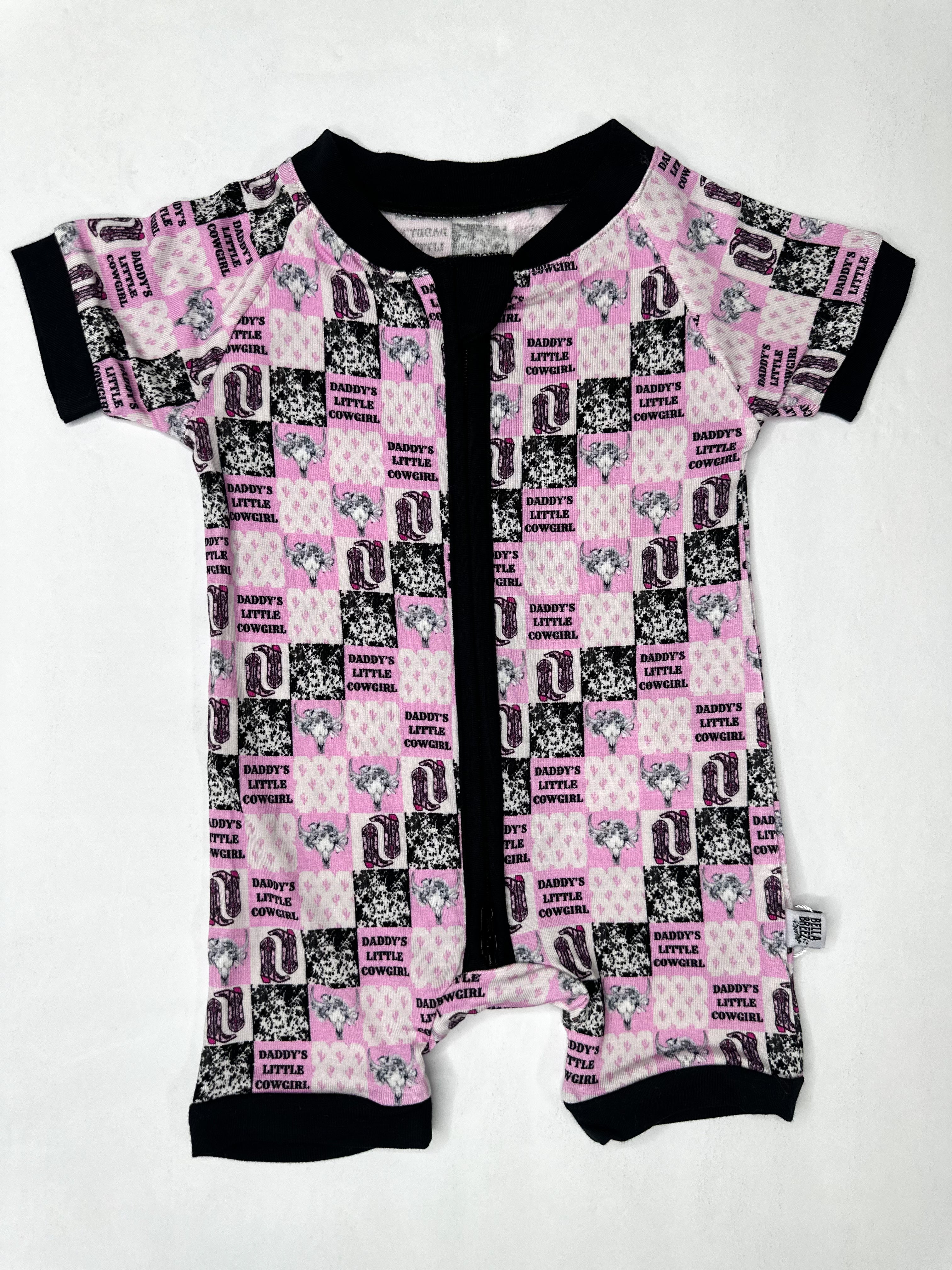Daddy's Little Cowgirl Bamboo Shortie Romper (FINAL SALE)