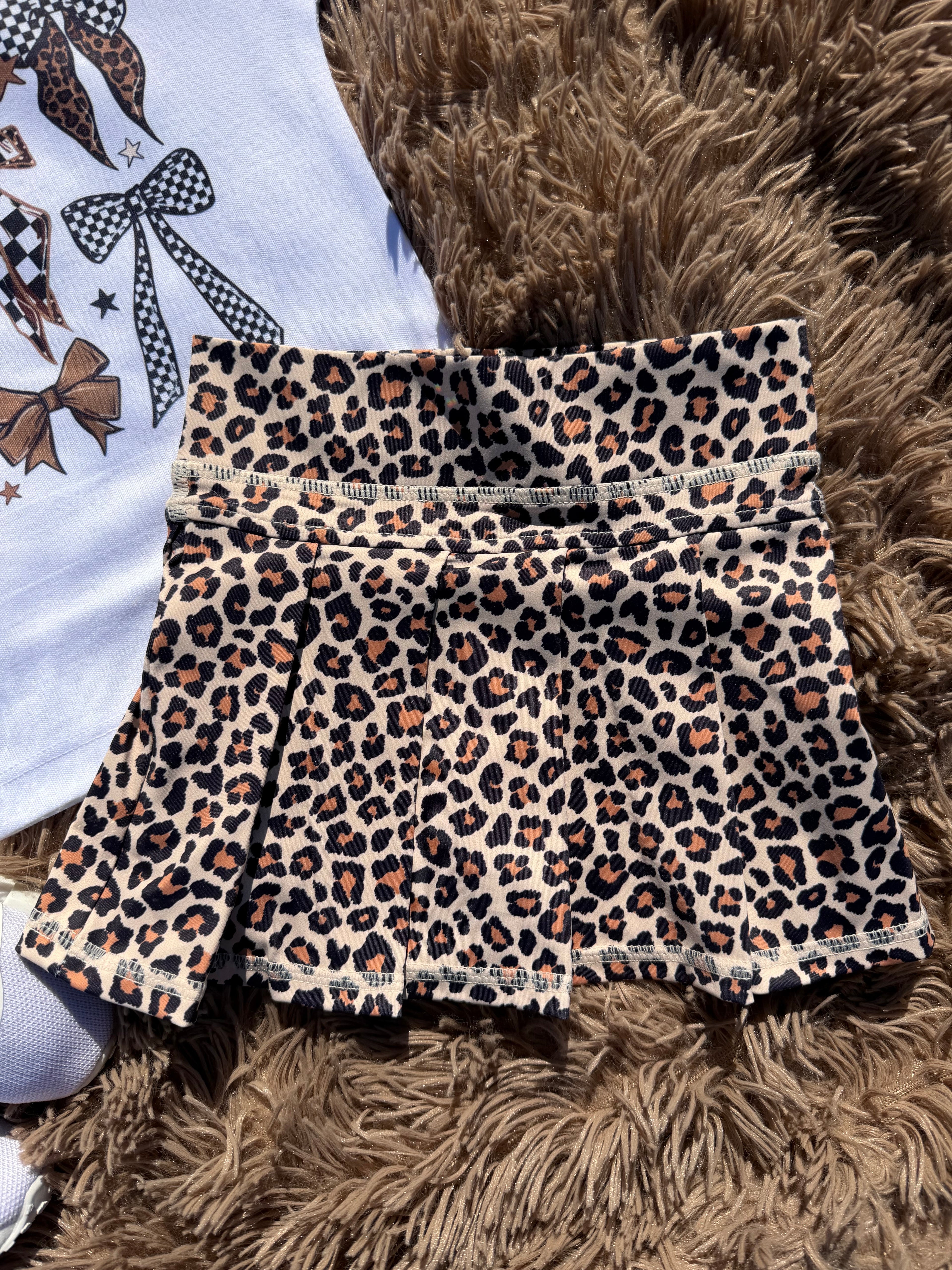 Cheetah Tennis Skirt