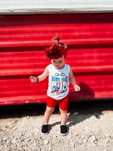Red Bamboo Biker Shorts