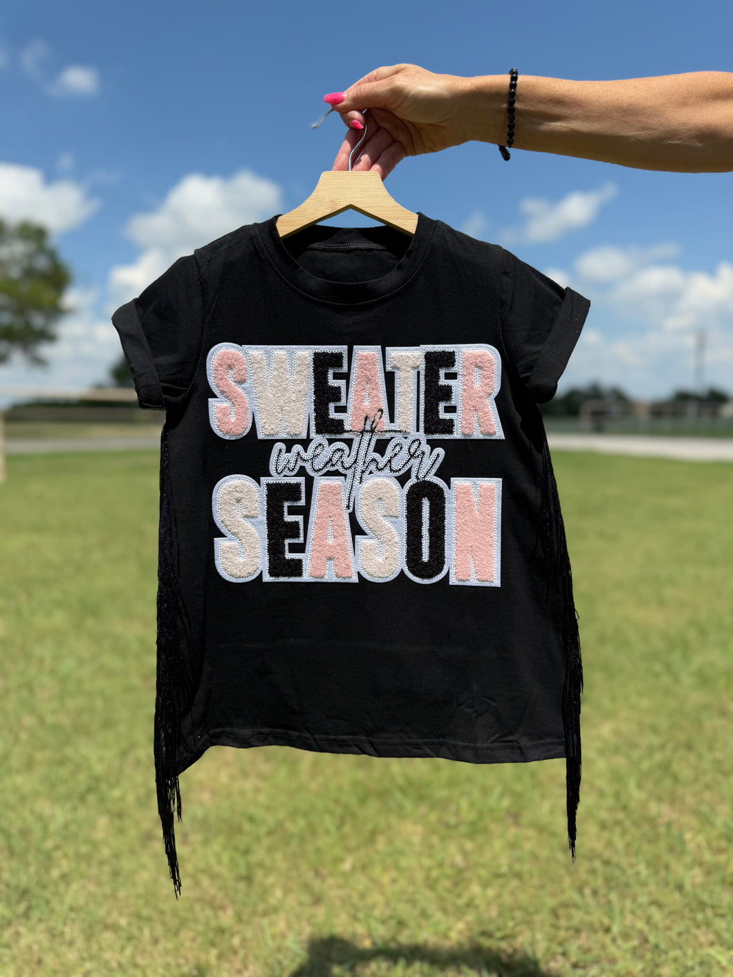 Sweater Weather Season T-Shirt Dress