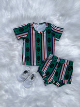 Load image into Gallery viewer, Green Aztec Short Set
