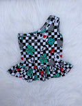 Dicey Darlin One Shoulder Top