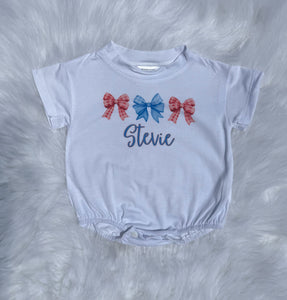 Custom Patriotic Name (Bubble, T-shirt, Onesie)