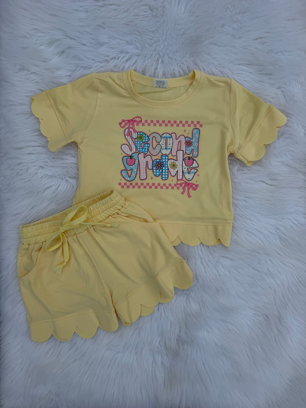 Pre-k thru 5th Scalloped Set (3 color options)