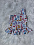 Cosmic Cowgirl One Shoulder Top