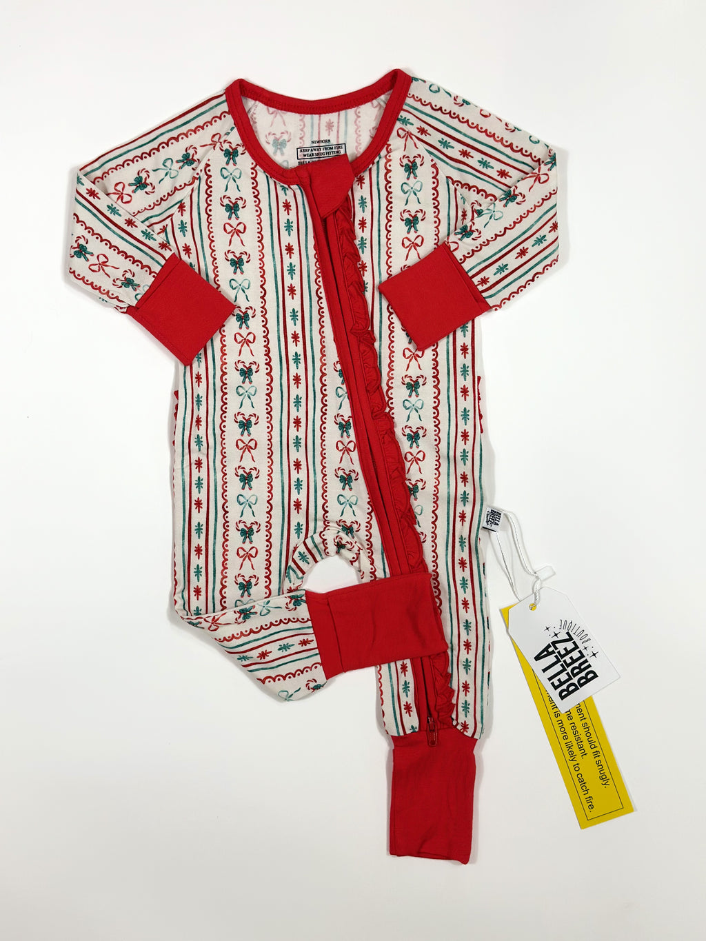 Newborn Candy Cane Christmas Bamboo Sleeper (FINAL SALE)