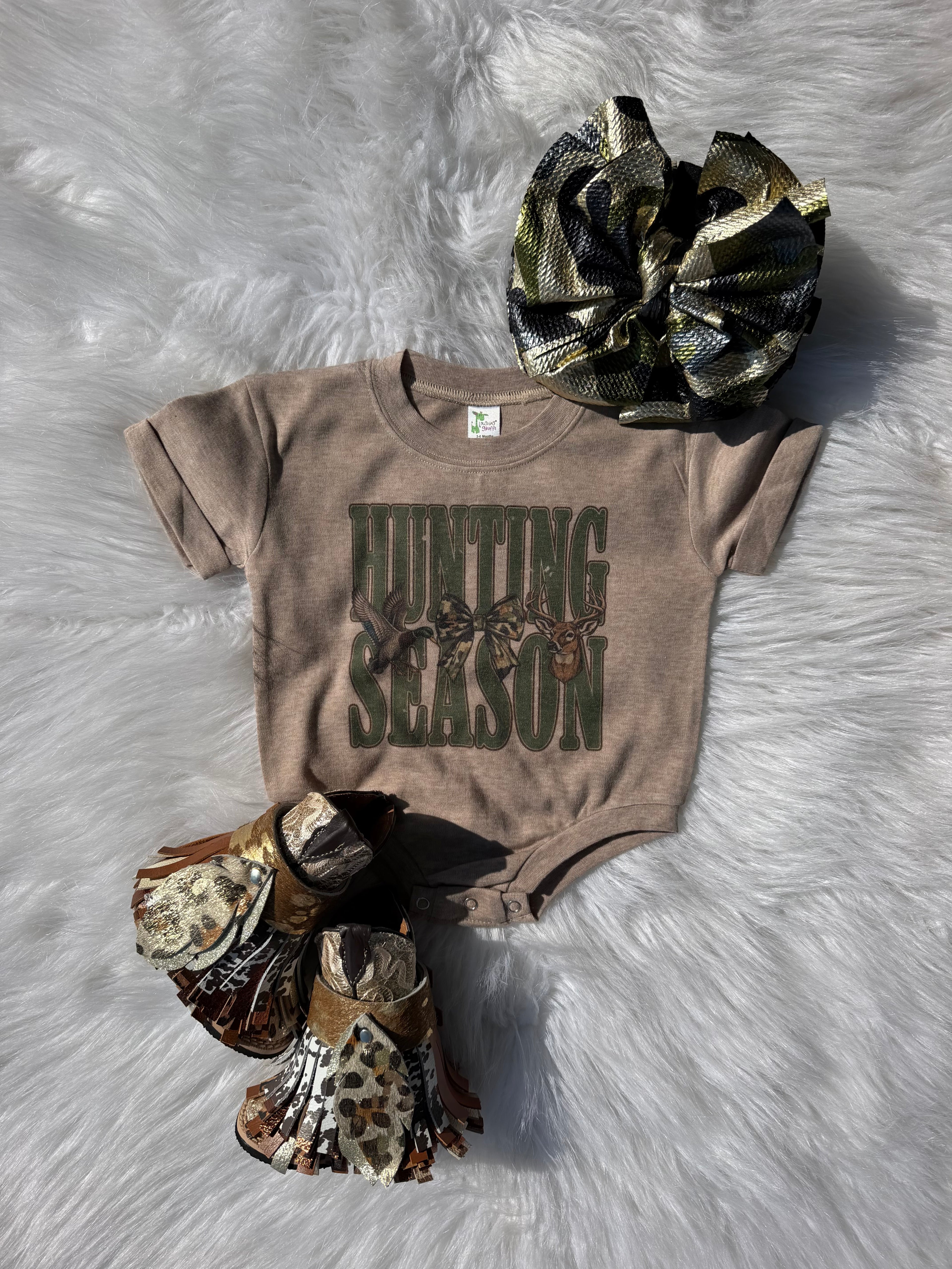 Hunting Season bubble romper
