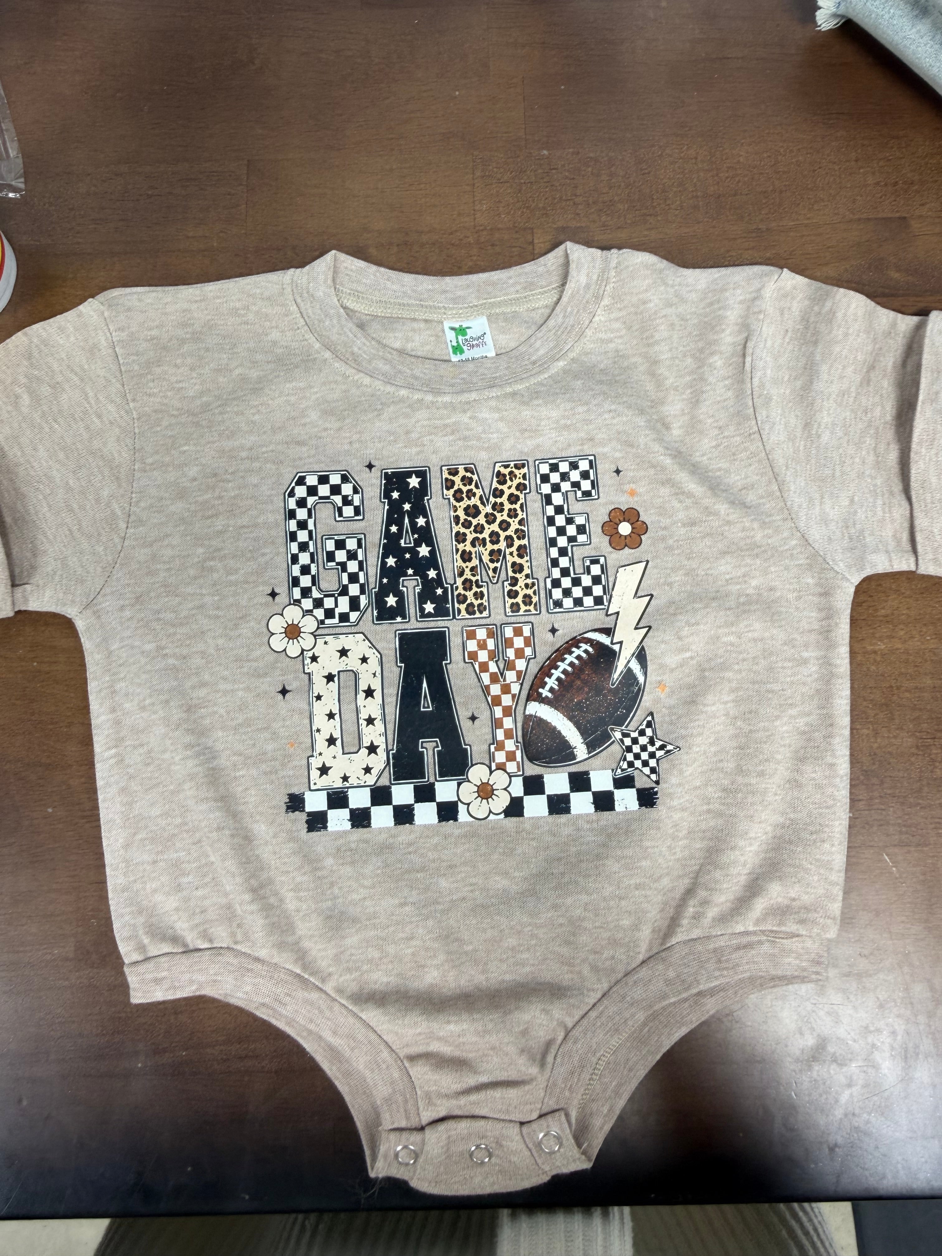 Game Day bubble romper