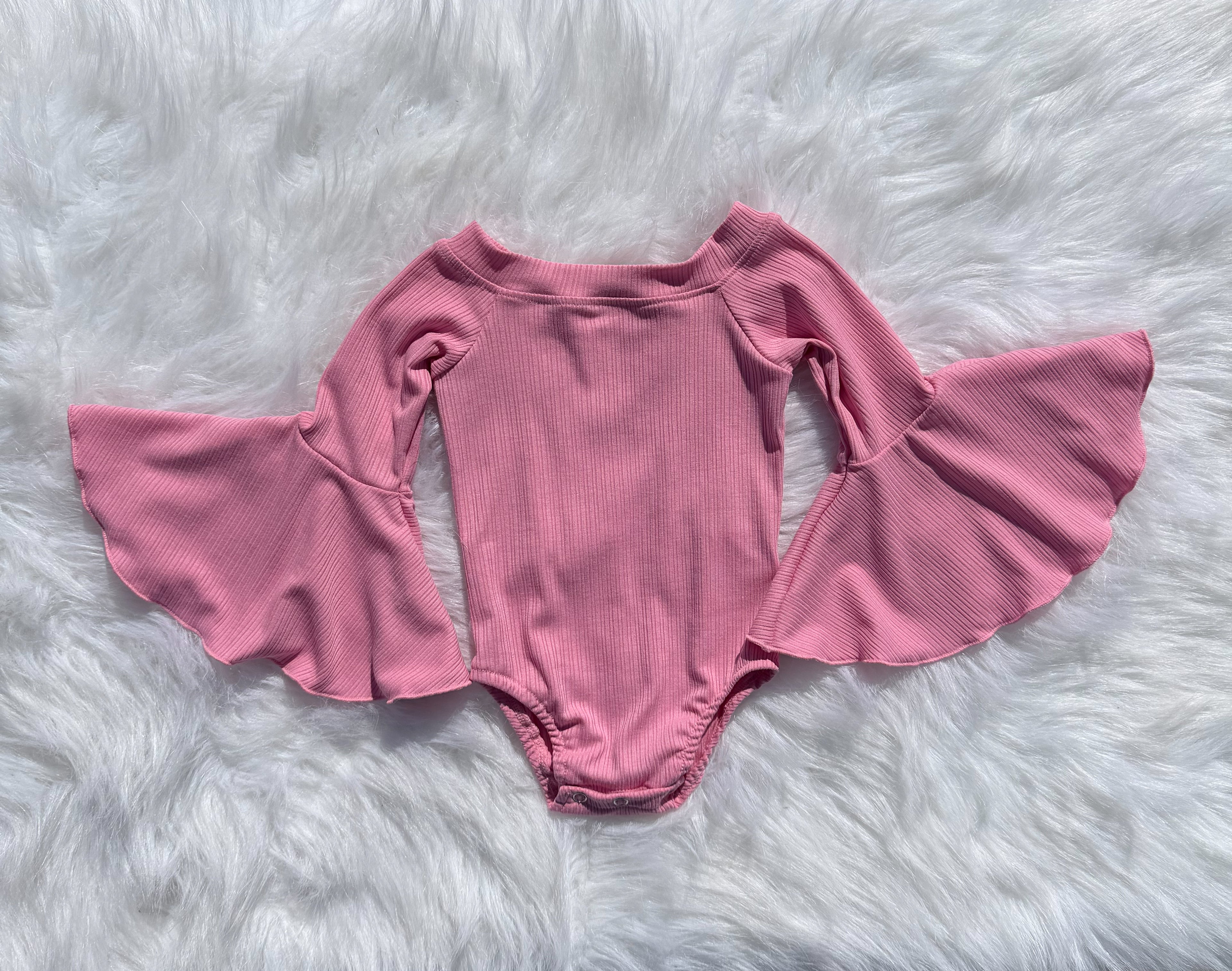 Light Pink Bell Sleeve Leo/Top