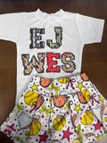 Custom Softball Name Bubbles, T-Shirts & Onesies