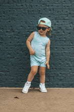 Load image into Gallery viewer, Mint Tie Dye Tank Top Romper
