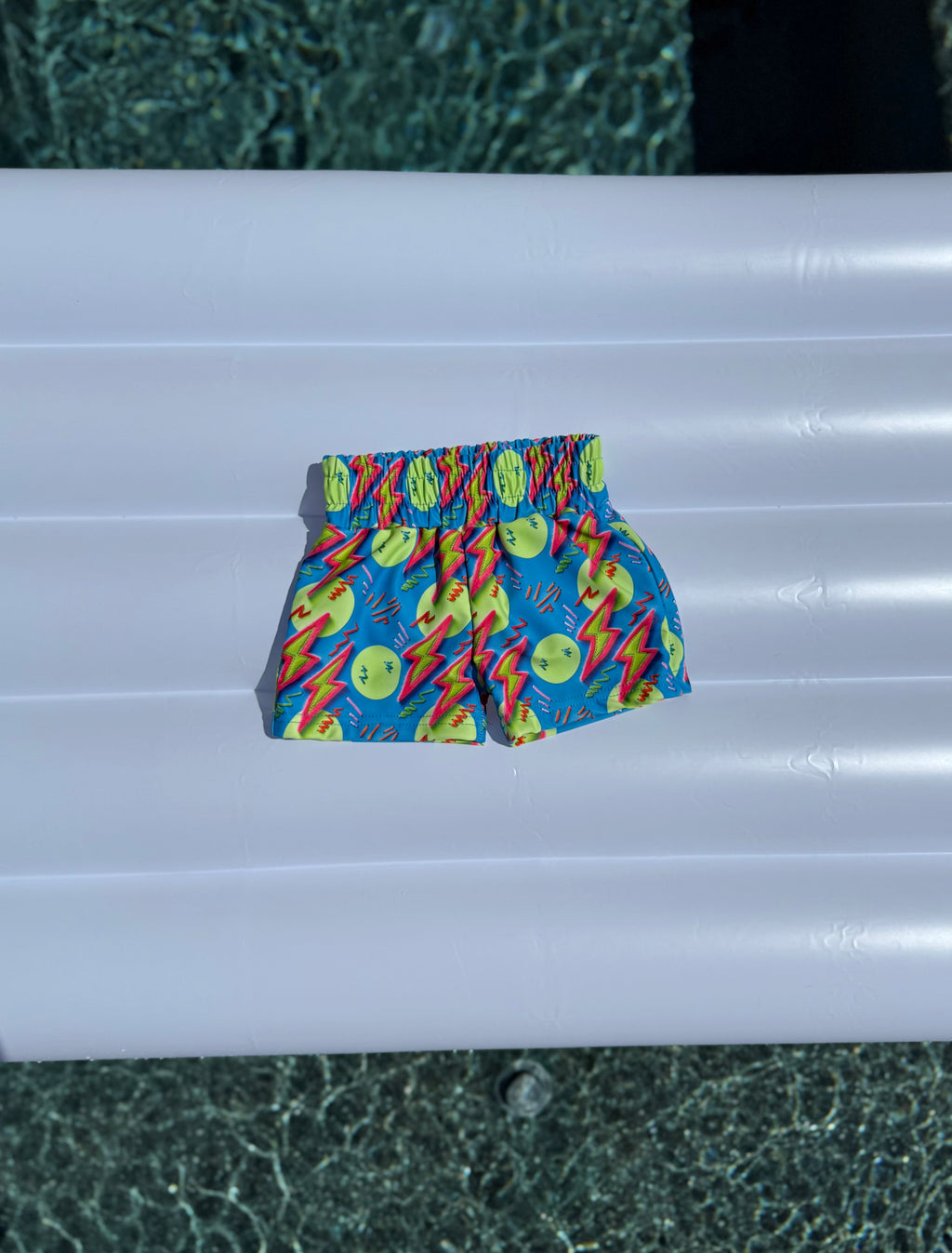 Newborn Neon Bolts Swim Trunks (FINAL SALE)