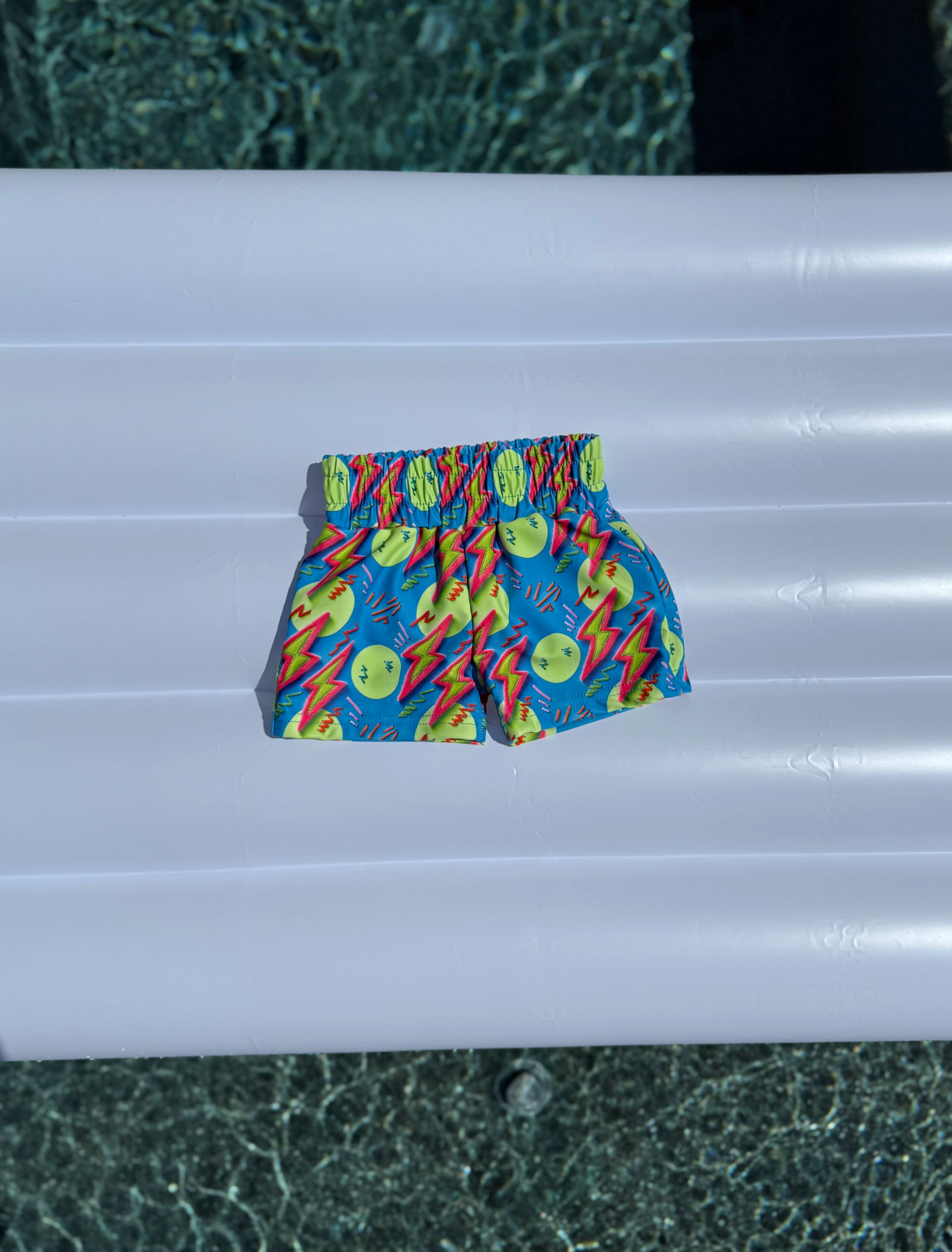 Newborn Neon Bolts Swim Trunks (FINAL SALE)