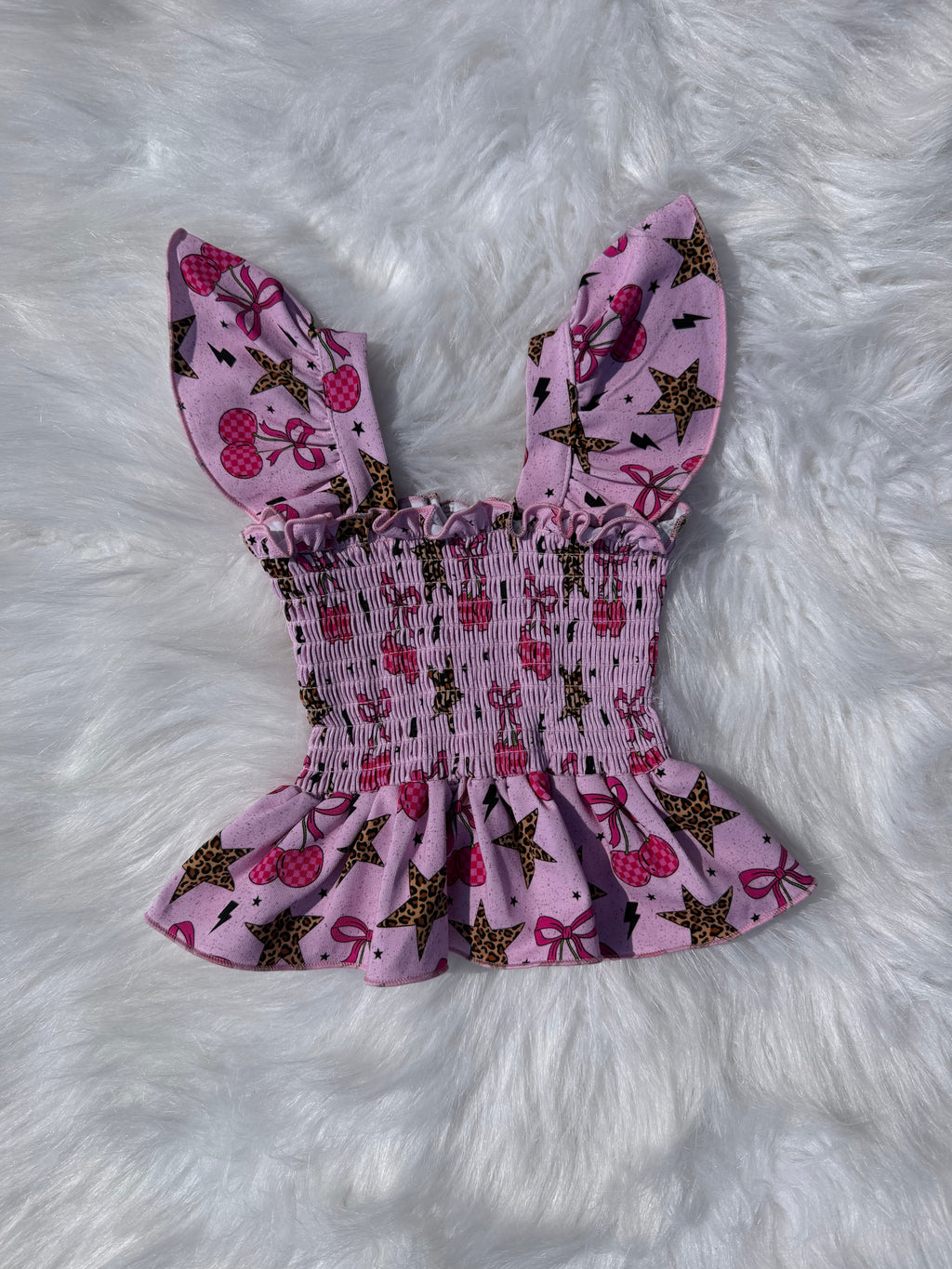 Wild Cherry Scrunch Top