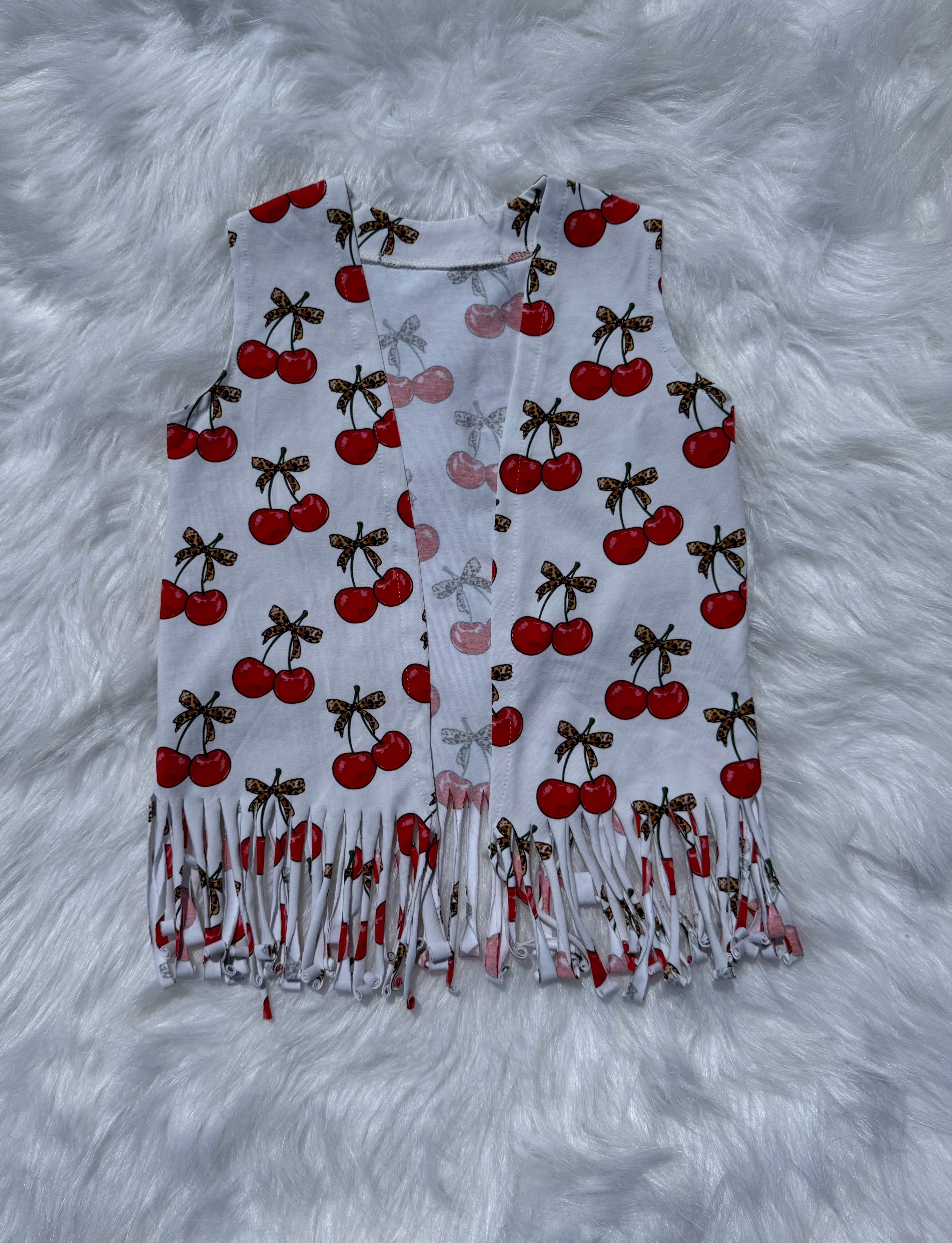 Cherry-licious Fringe Duster (FINAL SALE)