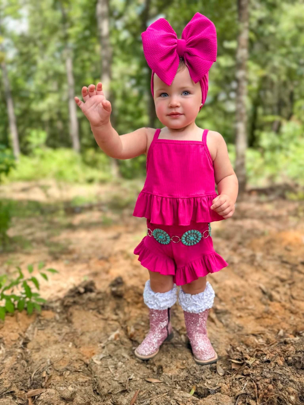 Pink Ruffle Set