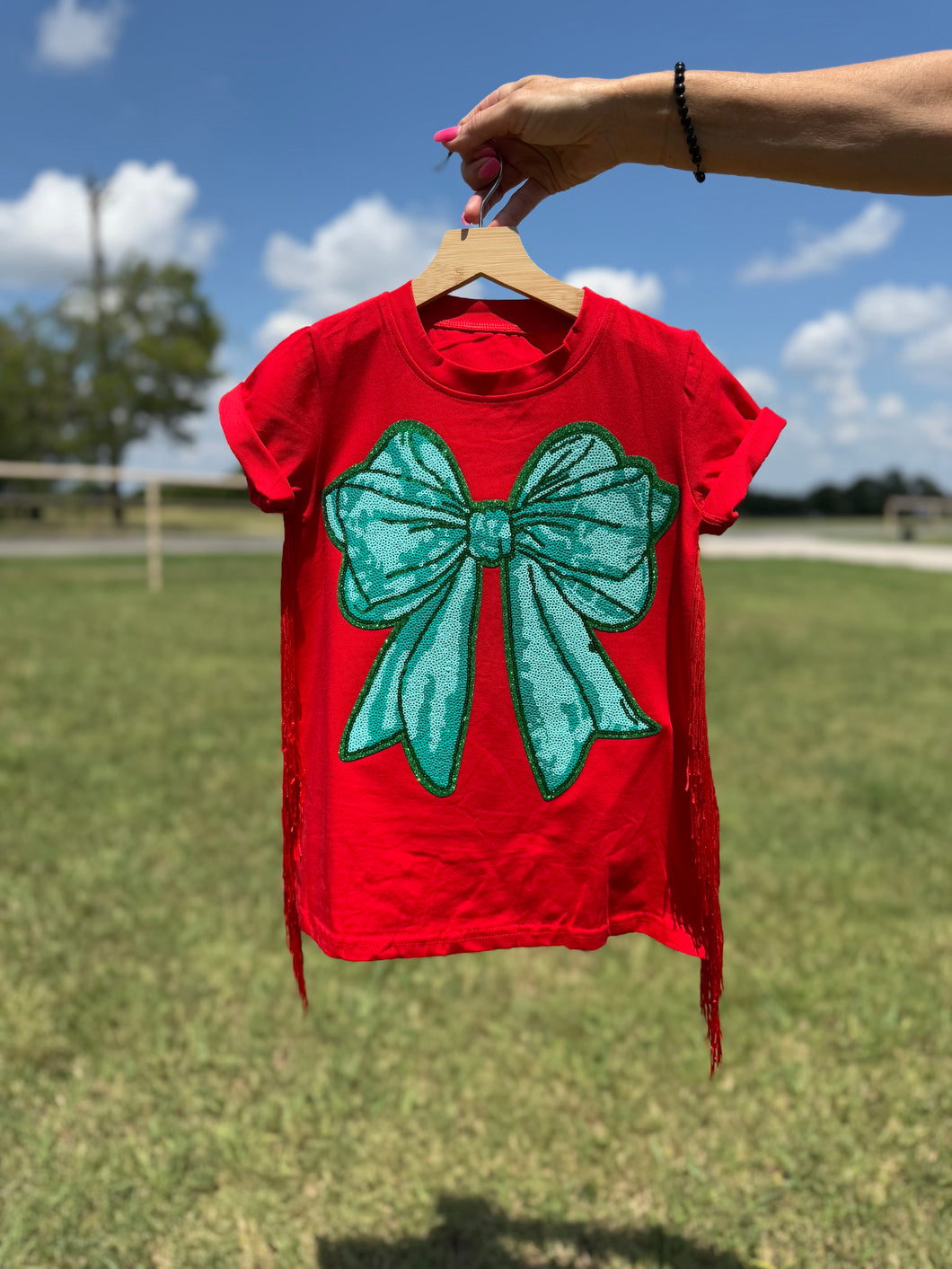 Holiday Glam T-Shirt Dress