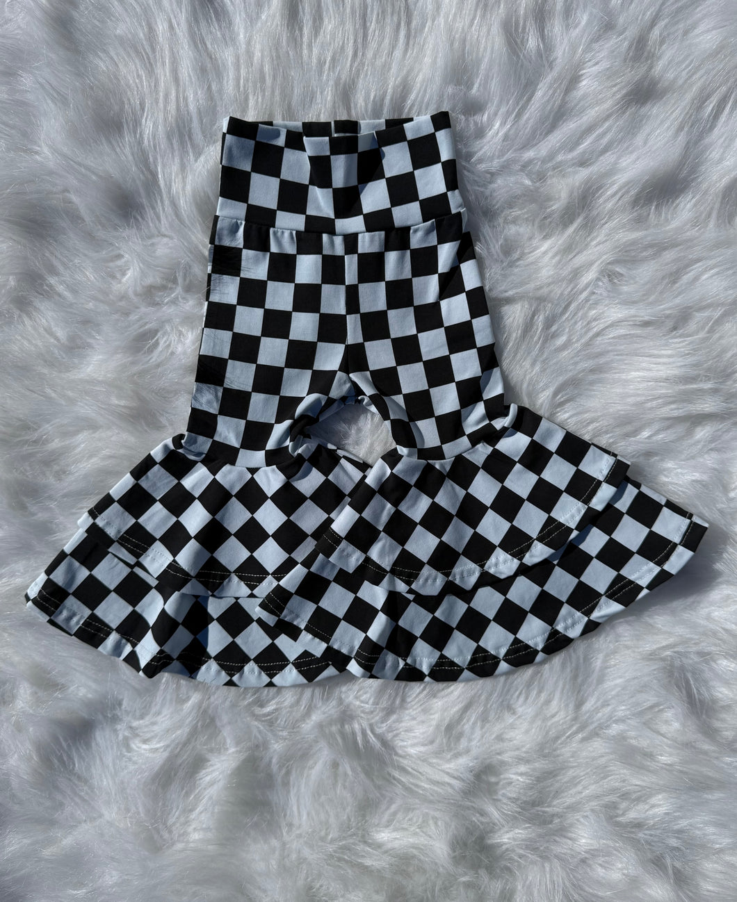 Checkered Double Bell Bottoms
