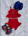 Red Ruffle Set