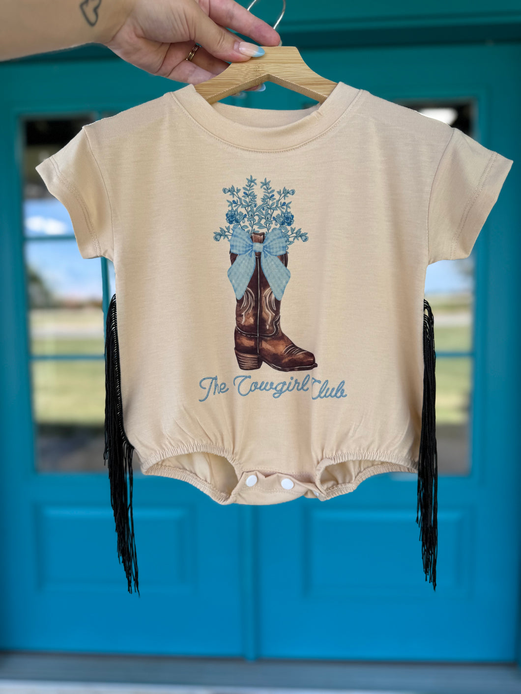 The Cowgirl Club Bubble Romper