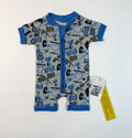 BLUE Heartbreaker Racing Co Bamboo Shortie Romper (FINAL SALE)