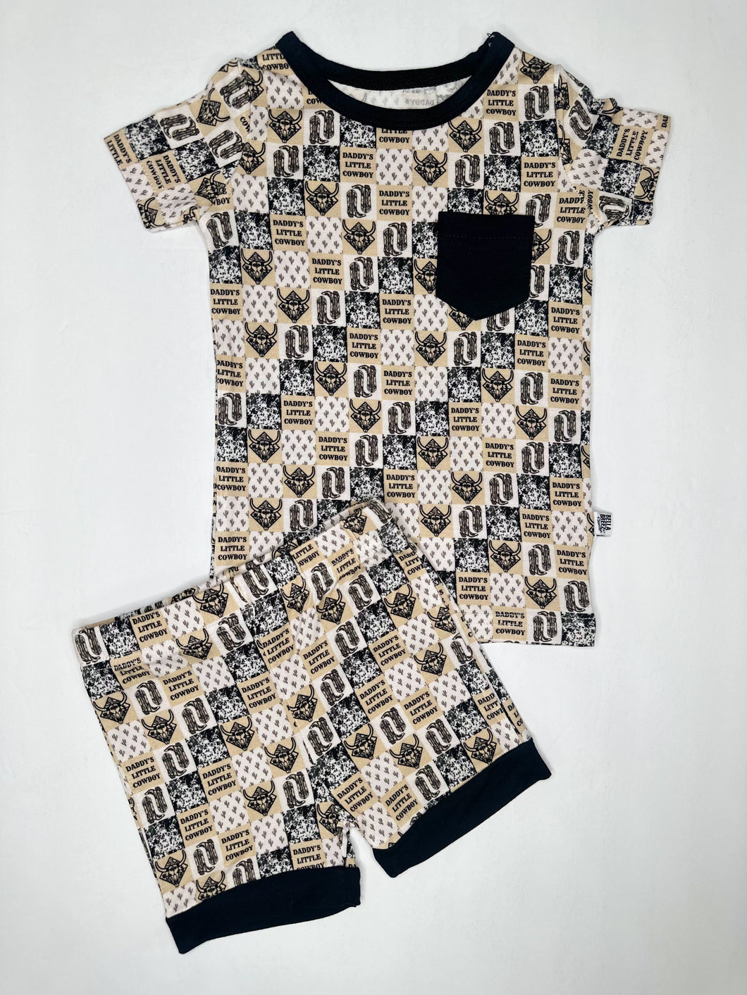 Daddy's Little Cowboy Bamboo Short Set (FINAL SALE)