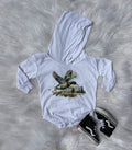 Mallard in Motion Hooded Bubble Romper