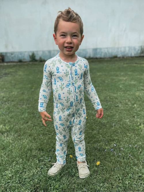 12/18 Months Wild West Cowboy Ribbed Bamboo Sleeper