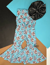 Load image into Gallery viewer, Western Christmas Bell Romper  (FINAL SALE)
