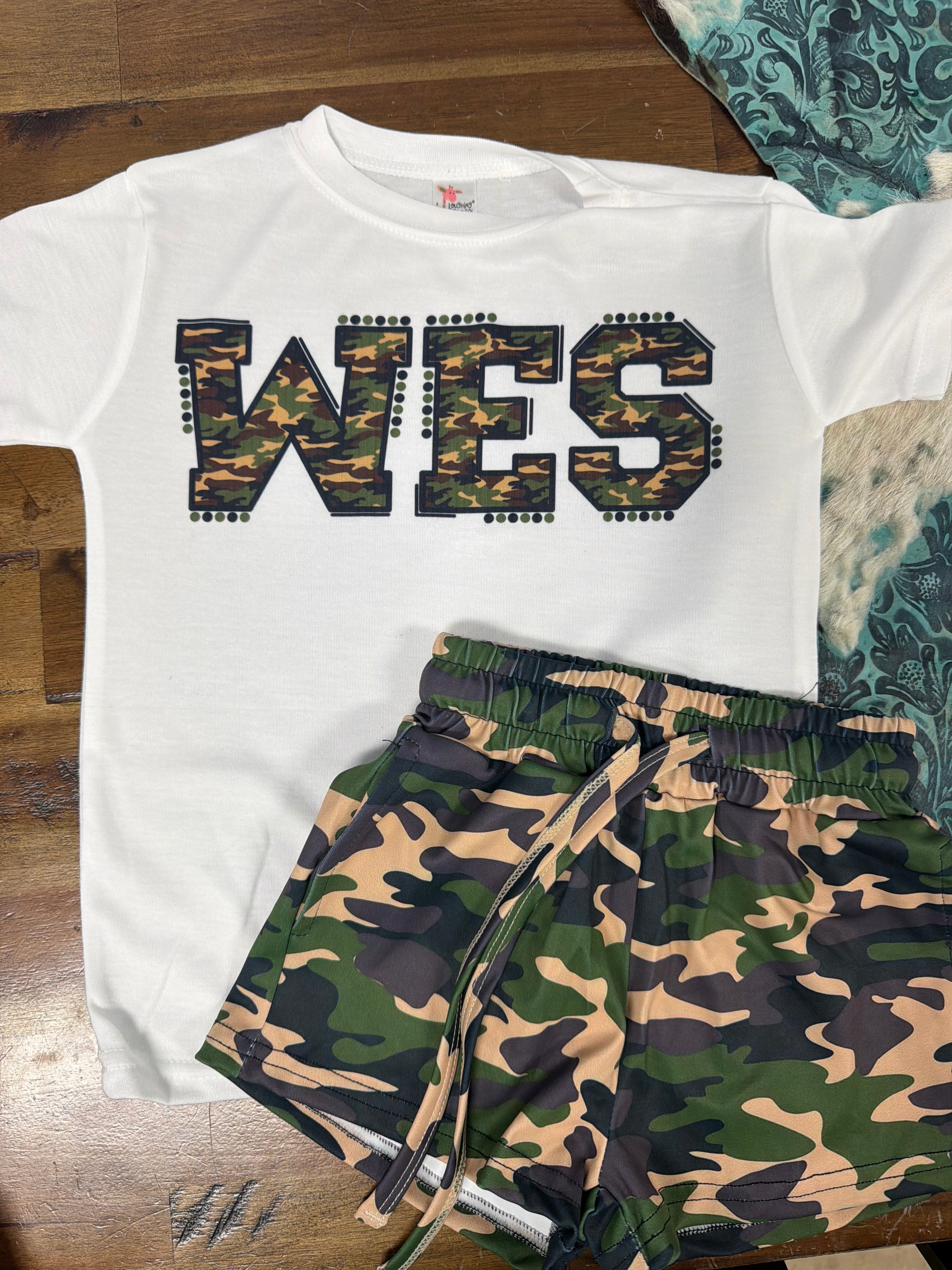 Custom Camo Name Bubbles, T-Shirts & Onesies