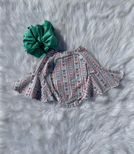 Load image into Gallery viewer, Candy Cane Cutie Bell Sleeve Leo/Top
