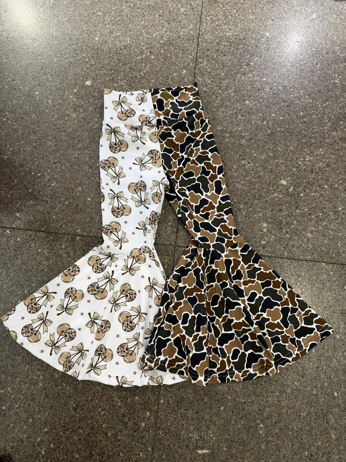 Cherry Bomb Camo Bell Bottoms