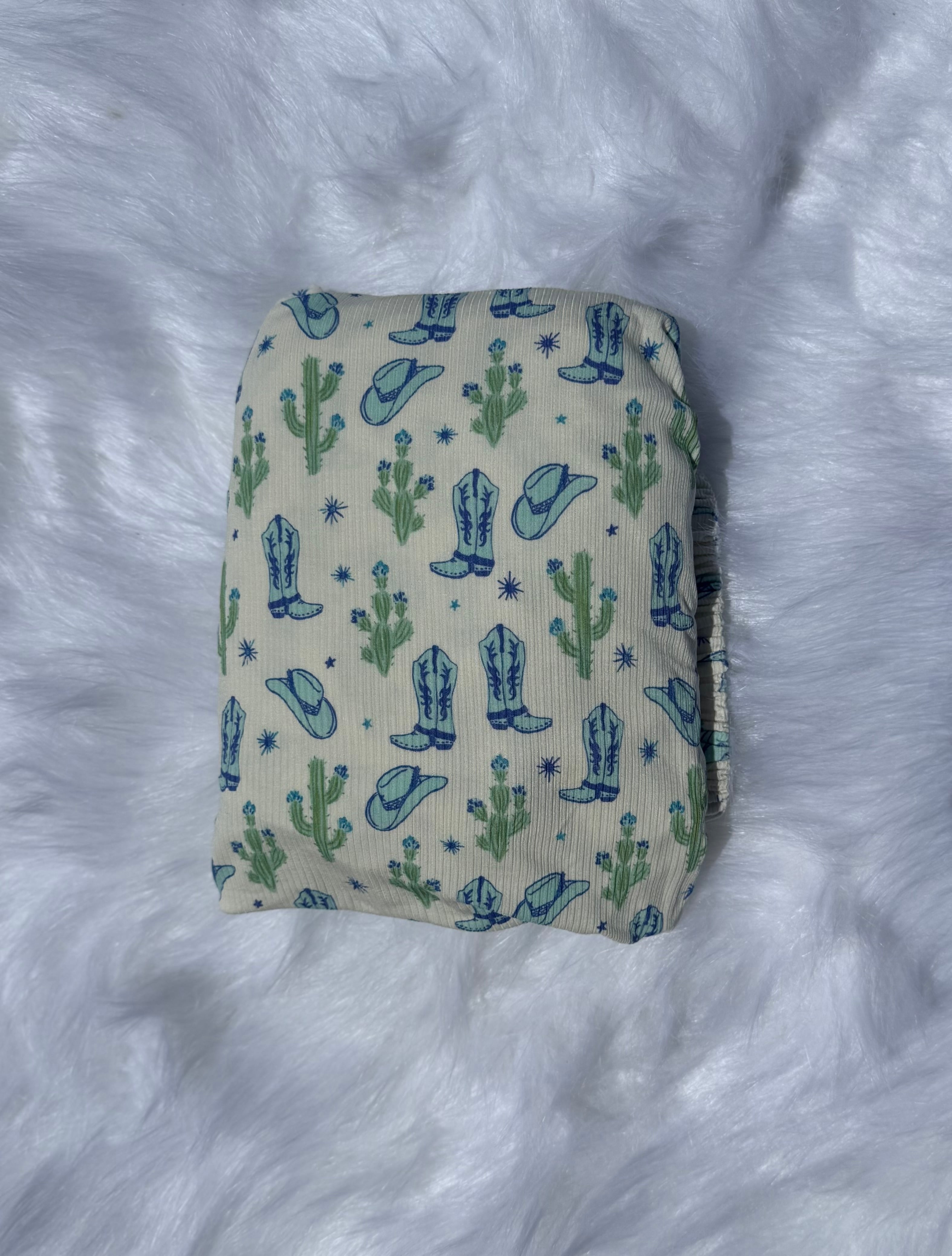 Wild West Cowboy Bamboo Crib Sheet